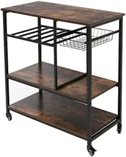 AZL1 Life Concept Rack Utility Microwave Oven Stand Workstation Shelf, 23.7inch Movable 3 Tier Kitchen Cart,Light Walnut 19 AZL1 Life Concept Rack Utility Microwave Oven Stand Workstation Shelf, 23.7inch Movable 3 Tier Kitchen Cart,Light Walnut -Amazon Store 41eWUIP5NIL. AC