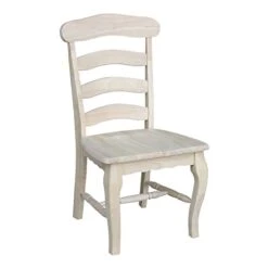 International Concepts Country French Chair With Solid Seat, Unfinished -Amazon Store 41eYvjiJcdL