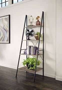 ClosetMaid 1316 4-Tier Wood Ladder Shelf Bookcase, Gray 9 ClosetMaid 1316 4-Tier Wood Ladder Shelf Bookcase, Gray -Amazon Store 41ehMSxw0tL