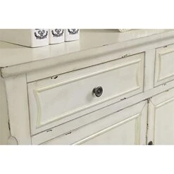 Pemberly Row Weathered White Green Two Drawer Two Door Cupboard -Amazon Store 41ej2n6fbCS