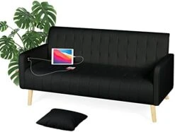 TYBOATLE Modern Living Room Sectional Sofa Sets 2 Piece, 65” W Tufted Mid-Century Loveseat Couch W/ 2 USB Charging Ports And Comfy Accent Arm Chairs For Small Space, Apartment, Office (Dark Grey) 19 TYBOATLE Modern Living Room Sectional Sofa Sets 2 Piece, 65” W Tufted Mid-Century Loveseat Couch W/ 2 USB Charging Ports And Comfy Accent Arm Chairs For Small Space, Apartment, Office (Dark Grey) -Amazon Store 41ema2DaAML. AC