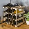 J.K. Adams Wood Stackable Modular Wine Rack Storage Holder With Natural Pins, 12 Bottle, Ash -Amazon Store 41etnOmjwZL