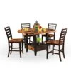 Steve Silver Abaco Two-Tone Cordovan 5 Piece Counter Height Dining Set In Cherry 1 Steve Silver Abaco Two-Tone Cordovan 5 Piece Counter Height Dining Set In Cherry -Amazon Store 41f0URhX9XL