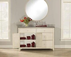 Hillsdale Furniture Hillsdale Clarion Server Distressed Gray/Sea White -Amazon Store 41f6GuJb06L