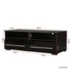 MENGK The Black TV Cabinet Has Two Drawers With Color-Changing Light Strips -Amazon Store 41fFVB3YJFL