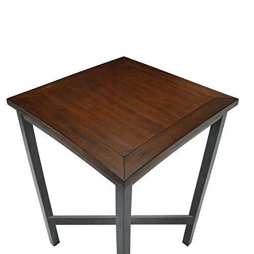 Home Styles Cabin Creek Bistro Table, Constructed From Hardwood Solids With A Chestnut Distressed Finish 5 Home Styles Cabin Creek Bistro Table, Constructed From Hardwood Solids With A Chestnut Distressed Finish - Image 3