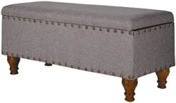 Homepop Home Decor | Upholstered Bench With Nailhead Trim | Large Ottoman With Storage For Living Room & Bedroom | Decorative Home Furniture, Tan Linen 27 Homepop Home Decor | Upholstered Bench With Nailhead Trim | Large Ottoman With Storage For Living Room & Bedroom | Decorative Home Furniture, Tan Linen -Amazon Store 41fNyJtfbPL. AC