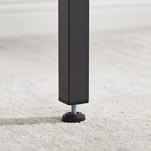 WIIS' IDEA 3-Piece Small Bar Dining Table Set For 2, Square Kitchen Table & 2 Barstools Chairs With PU Soft Seat And Backrest For Breakfast Nook, Small Space, Apartment, Grey 6 WIIS' IDEA 3-Piece Small Bar Dining Table Set For 2, Square Kitchen Table & 2 Barstools Chairs With PU Soft Seat And Backrest For Breakfast Nook, Small Space, Apartment, Grey - Image 4