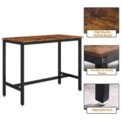 CALABASH Bar Table And Chairs Set For 2, 3 Pieces Pub Dining Table Set Counter Height Breakfast Table And 2 Bar Stools PU Upholstery Seat With Backrest For Kitchen, Apartment, Small Space (3, 43Inch) 15 CALABASH Bar Table And Chairs Set For 2, 3 Pieces Pub Dining Table Set Counter Height Breakfast Table And 2 Bar Stools PU Upholstery Seat With Backrest For Kitchen, Apartment, Small Space (3, 43Inch) -Amazon Store 41fYDtvbTTL