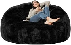 Taotique Giant Bean Bag Chair Cover(Cover Only, No Filler) Soft Faux RH Fur Sofa Bed Cover Washable Bean Bag Couch Cover For Adult And Kids With Liner -Amazon Store 41fZ4iXRQwL. AC 1