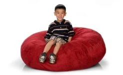 Jaxx Cocoon Jr. Kids Bean Microsuede Bag, 4', Cherry -Amazon Store 41flAQkwldL