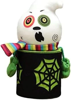 TEEGUI Happy Halloween Party Bottle Case Candy Jar Household Children Can Decor Box Solar Garden Gnome House (A, One Size) -Amazon Store 41floYmSHL. AC
