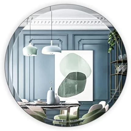 UMZODO 30 Inch Circle Wall Mirror, Brushed Black Metal Framed Round Mirror For Bathroom Vanity, Bedroom Decor, Living Room, Entryway 12 UMZODO 30 Inch Circle Wall Mirror, Brushed Black Metal Framed Round Mirror For Bathroom Vanity, Bedroom Decor, Living Room, Entryway - Image 10
