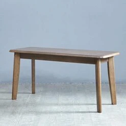 Livinia Canberra 37.4" Wooden Dining Bench/Mid Century Modern Solid Malaysian Oak Kitchen Bench (Walnut) -Amazon Store 41frs9JEDPL