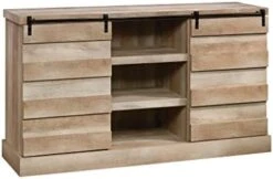 Sauder Cannery Bridge Credenza, L: 17.638" X W: 59.370" X H: 33.425", Mystic Oak Finish -Amazon Store 41fsKxfxCKL. AC