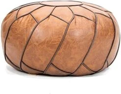 Moderner Faux Leather Pouf Unstuffed Ottoman Moroccan Footstool, Floor Footrest Cushion, Storage Solution - Natural Brown Color (Cognac, 23x11) 24 Moderner Faux Leather Pouf Unstuffed Ottoman Moroccan Footstool, Floor Footrest Cushion, Storage Solution - Natural Brown Color (Cognac, 23x11) -Amazon Store 41fvKGgMpYL. AC