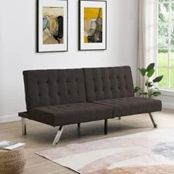 Pabby Yard Sofa Bed, Convertible Futon Sofa,Small Futon Couch With Wood Frame And Stainless Feet,Espresso 20 Pabby Yard Sofa Bed, Convertible Futon Sofa,Small Futon Couch With Wood Frame And Stainless Feet,Espresso -Amazon Store 41g1BpxgsKL. AC