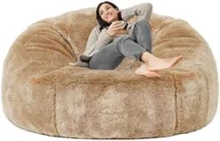 Taotique Giant Bean Bag Chair Cover(Cover Only, No Filler) Soft Faux RH Fur Sofa Bed Cover Washable Bean Bag Couch Cover For Adult And Kids With Liner -Amazon Store 41g6ywgla2L. AC 1