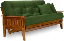 Nirvana Futons Eastridge Futon Set - Full Size, Frame, 8" Mattress, Microfiber Sussex Fudge Cover -Amazon Store 41gBePt3UIL. AC 1