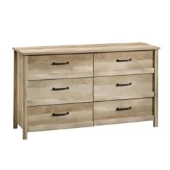 Sauder Cannery Bridge 6-Drawer Dresser, Lintel Oak Finish