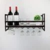 MBQQ Industrial Wine Racks Wall Mounted With Stemware Racks,24" Rustic Metal Hanging Wine Holder,Bottle Holder With 7 Stem Glass Holder,Metal&Wood Shelves Home Decor Wall Shelf,Retro Red 2 MBQQ Industrial Wine Racks Wall Mounted With Stemware Racks,24" Rustic Metal Hanging Wine Holder,Bottle Holder With 7 Stem Glass Holder,Metal&Wood Shelves Home Decor Wall Shelf,Retro Red -Amazon Store 41gDaqQ6a2L