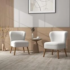 UIXE 3 Piece Indoor Comfy Sectional Sofa With Accent Chairs For Living Room, Linen Fabric Couch Modern Bedroom Loveseat 2-Seat Armchair For Home Apartment Small Space (Yellow) -Amazon Store 41gMpFOkACL. AC