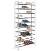 FKUO 10-Tier Shoe Rack Large Capacity Metal Shoe Storage Unit Tall Shoe Organizer Shelf For 40 Pairs, For Entryway, Hallway, Closet, Dorm Room (Gray&Black, 10 Tier) 1 FKUO 10-Tier Shoe Rack Large Capacity Metal Shoe Storage Unit Tall Shoe Organizer Shelf For 40 Pairs, For Entryway, Hallway, Closet, Dorm Room (Gray&Black, 10 Tier) -Amazon Store 41gNaIYuCUL
