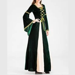 JEGULV Renaissance Dress Women Fairy, 2023 Halloween Womens Vintage Medieval Irish Over Dress Peasant Maxi Dress Ball Gown -Amazon Store 41ggSG7RsuL