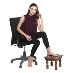 SAVON Wood Stool Footrest Footstool Adults Small Table Tree Of Life White -Amazon Store 41gjvvUtInL