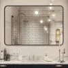 Wall Mirror 30x40 Inch Bathroom Mirror Wall-Mounted Mirror 40 X 30 Vanity Mirror For Vertical Or Horizontal Hanging Rectangle Modern Mirror With Black Frame -Amazon Store 41gkv81EJmL