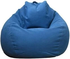 WAQIA Stuffed Animal Storage Bean Bag Chair Cover (No Filler) - Stuffable Zipper Beanbag Cover-Cotton Linen Memory Foam Beanbag Replacement Cover For Adults And Kids Without Filling -Amazon Store 41gyeRQXW1L. AC