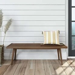 Plank+Beam Mid-Century Double Wood Entryway Bench, Walnut, 56.25" (PB184302-008) -Amazon Store 41h1Snc VaL. AC