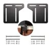 ABSOK Bed Frame Adapter Brackets, Headboard Attachment Bracket For Headboard Extra Heavy Duty,Queen Bed Modification Plate, Set Of 2 Bed Frame Brackets Adapter With Mounting Bolts (Black) 2 ABSOK Bed Frame Adapter Brackets, Headboard Attachment Bracket For Headboard Extra Heavy Duty,Queen Bed Modification Plate, Set Of 2 Bed Frame Brackets Adapter With Mounting Bolts (Black) -Amazon Store 41h4OQDSdwL