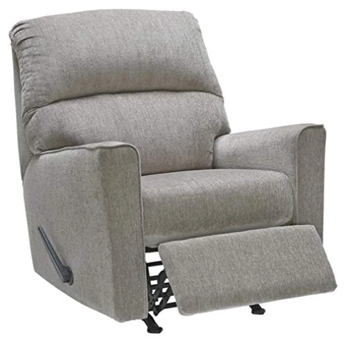 Signature Design By Ashley Altari Modern Nursery Manual Rocker Recliner, Light Gray 5 Signature Design By Ashley Altari Modern Nursery Manual Rocker Recliner, Light Gray - Image 3