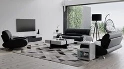 Zuri Furniture Modern Aspen White Microfiber Leather Sofa -Amazon Store 41hJBVfk5L. AC