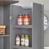 Simple Living Lawrence Tall Pantry Cabinet Charcoal Grey Painted 2 Simple Living Lawrence Tall Pantry Cabinet Charcoal Grey Painted -Amazon Store 41hQvAdmbQL