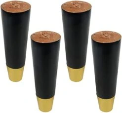 FarBoat 4Pcs 3-1/8" Height Classical Wood Furniture Legs Bun Feet Sofa Coach Feet Replacement For Coffee Table Cabinet TV Stand Chair Dresser -Amazon Store 41hUe2pt L. AC