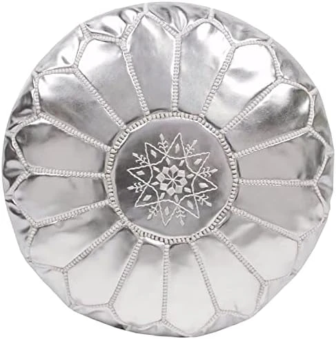 KRAFTIZAN Moroccan Leather Pouf Ottoman Foot Rest – Handmade Ottoman Leather Pouf – Genuine Leather Boho Round Ottoman Pouf Crafted By Moroccan Artisans – 21 X 13 Inch (Tan Brown, Unstuffed) 10 KRAFTIZAN Moroccan Leather Pouf Ottoman Foot Rest – Handmade Ottoman Leather Pouf – Genuine Leather Boho Round Ottoman Pouf Crafted By Moroccan Artisans – 21 X 13 Inch (Tan Brown, Unstuffed) - Image 8