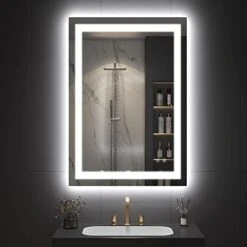 IOWVOE 60 X 36 Inch LED Mirror Backlit Bathroom Large Wall Mounted Vanity Makeup Mirror Dimmable Anti-Fog Lighted Mirror CRI 90 Adjustable Brightness 31 IOWVOE 60 X 36 Inch LED Mirror Backlit Bathroom Large Wall Mounted Vanity Makeup Mirror Dimmable Anti-Fog Lighted Mirror CRI 90 Adjustable Brightness -Amazon Store 41hw7ed ZsL. AC
