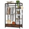 LITTLE TREE Free-standing Closet Organizer, 79" Coat Rack With 2 Drawers, Hall Tree With Hooks And Shelves, Industrial Garment Rack For Entryway, Bedroom, Living Room 2 LITTLE TREE Free-standing Closet Organizer, 79" Coat Rack With 2 Drawers, Hall Tree With Hooks And Shelves, Industrial Garment Rack For Entryway, Bedroom, Living Room -Amazon Store 41hy6sGrJKL