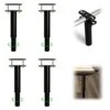 Lukar 4Pcs Adjustable Bed Frame Support Legs, Metal Support Leg For Bed Frame Center Slat, Heavy Duty Replacement Leg For Bed Sofa Cabinet Furniture (7.1"-13") -Amazon Store 41hzK6oW88L