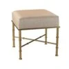 Sterling Home Gold Cane Cream Metallic Linen Bench, 18" X 18" X 18", Multicolor 2 Sterling Home Gold Cane Cream Metallic Linen Bench, 18" X 18" X 18", Multicolor -Amazon Store 41hzVIHdD5L