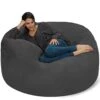 Chill Sack Bean Bag Chair: Giant 5' Memory Foam Furniture Bean Bag - Big Sofa With Soft Micro Fiber Cover - Charcoal 1 Chill Sack Bean Bag Chair: Giant 5' Memory Foam Furniture Bean Bag - Big Sofa With Soft Micro Fiber Cover - Charcoal -Amazon Store 41i402igfxL
