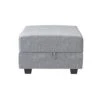 HONBAY Square Ottoman Module For Modular Sectional Sofa, Storage Ottoman Footrest And Seat Cube, Grey -Amazon Store 41iCGleBjhL