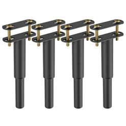 VETIN 4 Pcs Bed Support Legs, 7.08-13 Inch Adjustable Metal Bed Frame Support Legs, Bed Frame Center Slats Heavy Support Leg, Bed Frame Legs, Adjustable Bed Legs, Can Load 661Ibs/300kg