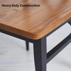 2 Set Dining Side Chairs Solid Wooden Seat And Metal Legs X Back Heavy Duty Kitchen Chairs For Restaurant Cafe Saloon, 450lbs Weight Capacity, Fully Assembled, Ergonomic Design,Black -Amazon Store 41iRAUAc0vL