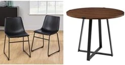 Walker Edison Douglas Urban Industrial Faux Leather Armless Dining Chairs, Set Of 2, Whiskey Brown 23 Walker Edison Douglas Urban Industrial Faux Leather Armless Dining Chairs, Set Of 2, Whiskey Brown -Amazon Store 41iVie9FAzL. AC