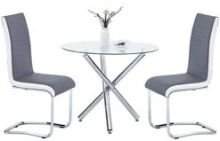 Glass Dining Table, Glass Round Dining Table Kitchen Table With Clear Tempered Glass Top, Modern Dining Table End Table Leisure Tea Coffee Table (Table) 19 Glass Dining Table, Glass Round Dining Table Kitchen Table With Clear Tempered Glass Top, Modern Dining Table End Table Leisure Tea Coffee Table (Table) -Amazon Store 41iZmAAciYL