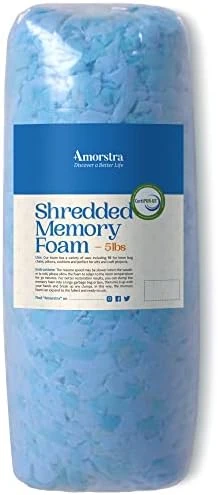 Amorstra Bean Bag Filler Shredded Memory Foam Filling 10 Pounds, Pillow Stuffing Bean Bag Refill Material For Pouf Ottoman Couch Cushion Dog Bed Stuffed Animals And Art Crafts - Blue 13 Amorstra Bean Bag Filler Shredded Memory Foam Filling 10 Pounds, Pillow Stuffing Bean Bag Refill Material For Pouf Ottoman Couch Cushion Dog Bed Stuffed Animals And Art Crafts - Blue - Image 11