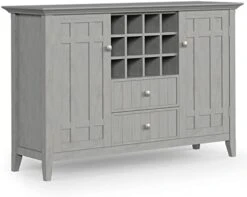 SIMPLIHOME Bedford SOLID WOOD 54 Inch Wide Rustic Sideboard Buffet And Winerack In White With Storage, 2 Drawers And 2 Shelves, For The Living Room, Rustic 22 SIMPLIHOME Bedford SOLID WOOD 54 Inch Wide Rustic Sideboard Buffet And Winerack In White With Storage, 2 Drawers And 2 Shelves, For The Living Room, Rustic -Amazon Store 41jDHl bjJL. AC
